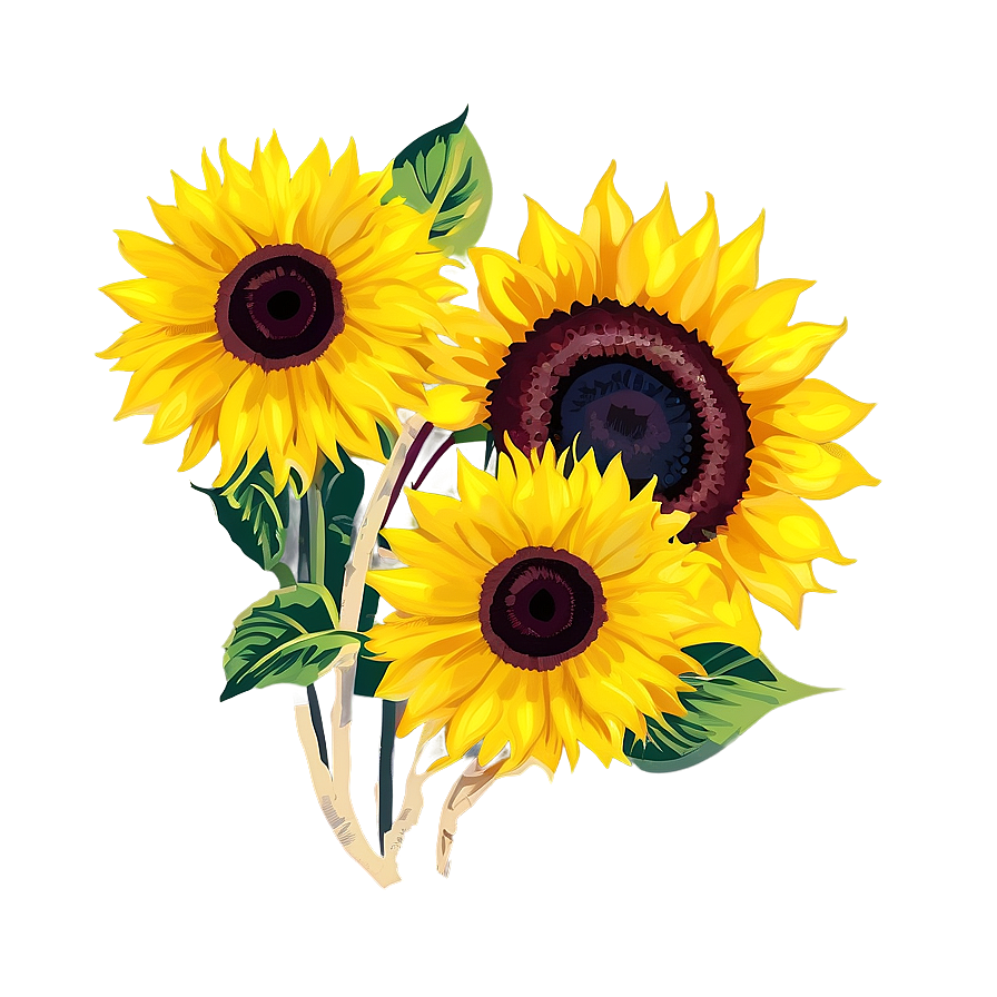 Download Love You Sunflower Bouquet Png Bxn48 