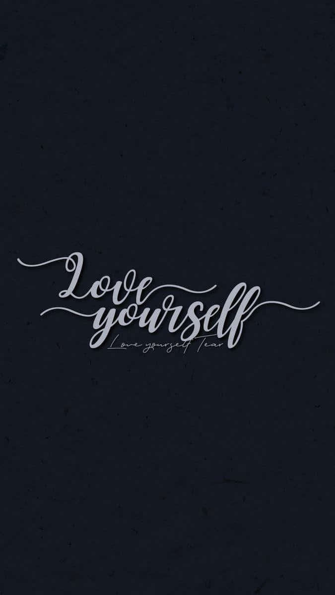 Caption: "Embrace Self-Love and Positivity" Wallpaper