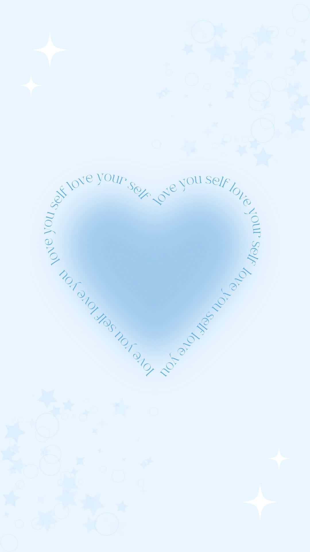 Love Yourself Heart Aura Wallpaper