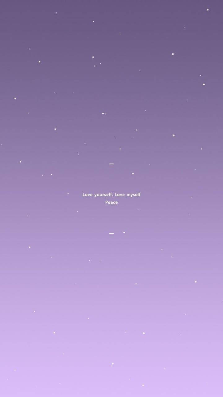 Download Love Yourself Pastel Purple Tumblr Wallpaper 