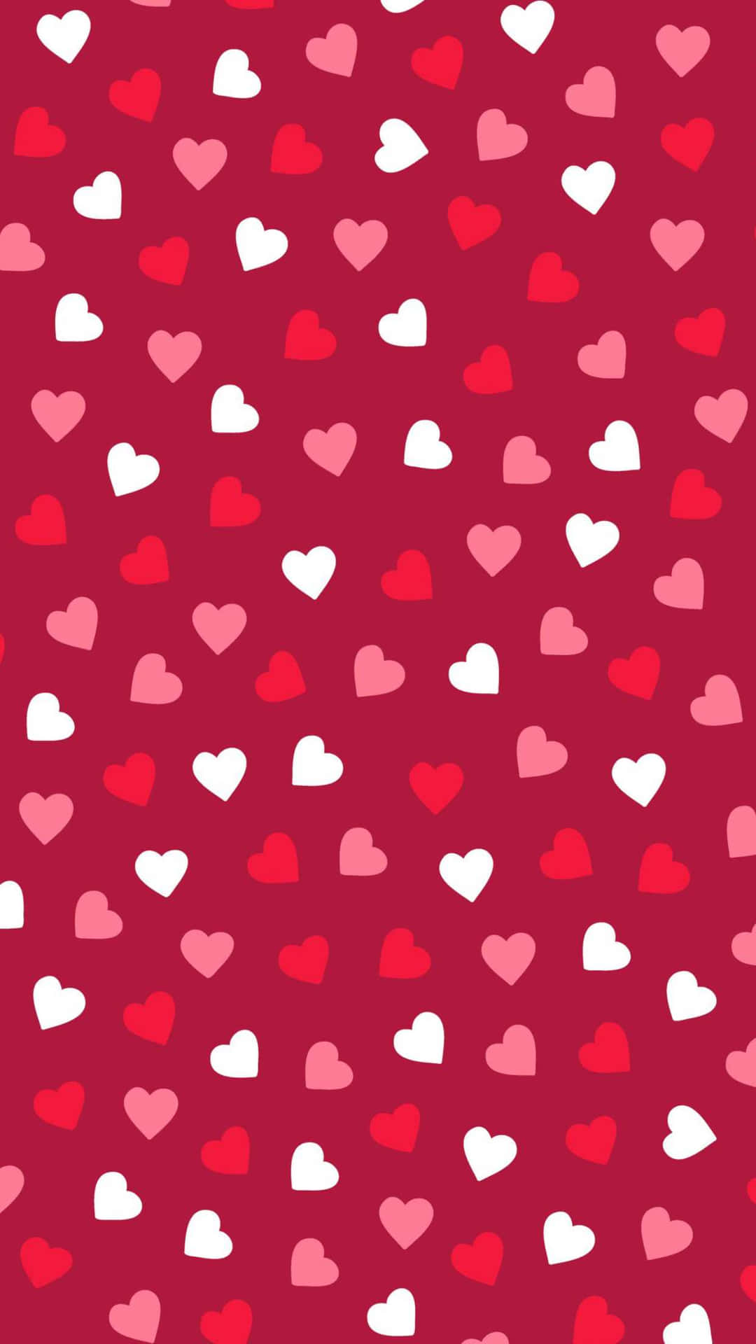 Lovecore Hearts Pattern Background Wallpaper