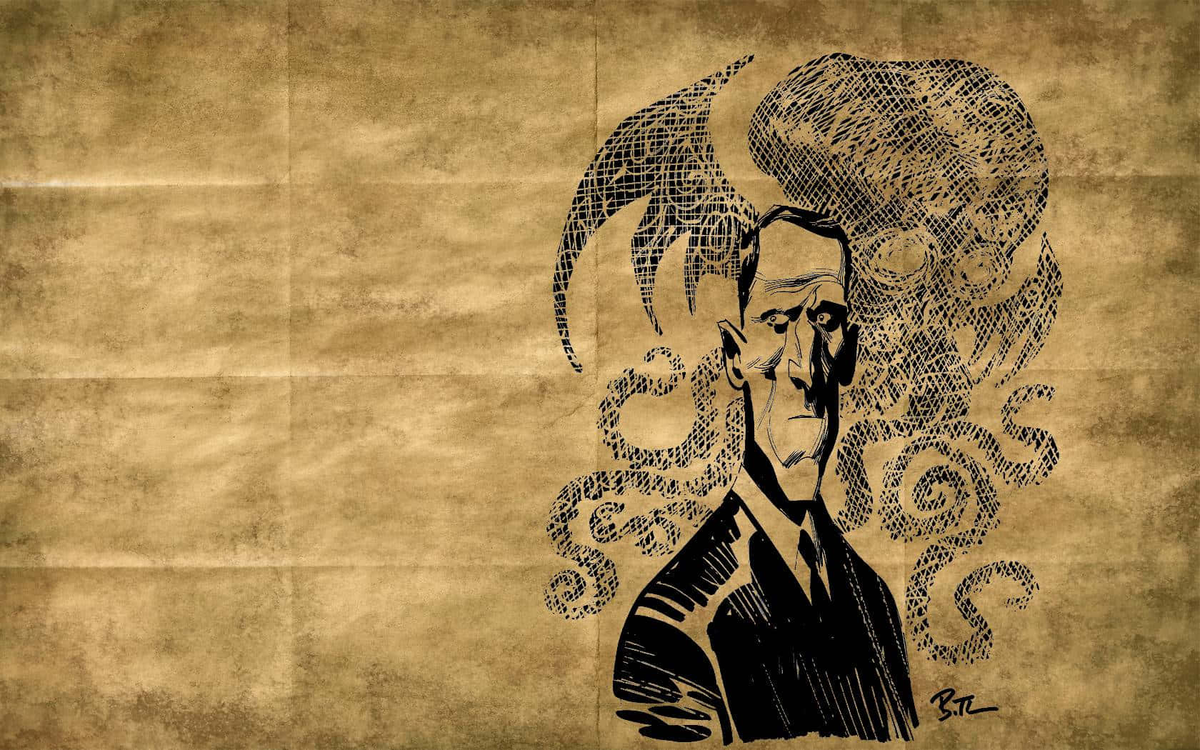 Udforskden Mareridtsverden Fra Horror-forfatteren H.p. Lovecraft