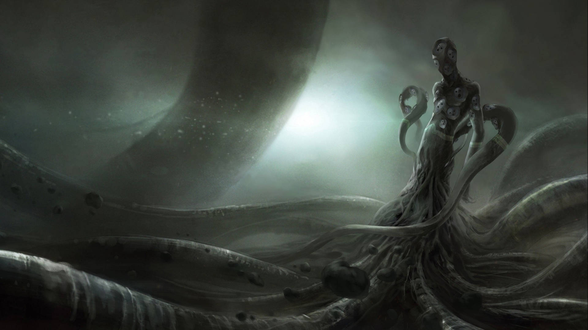 Lovecraft Cthulhu Tentacles Background