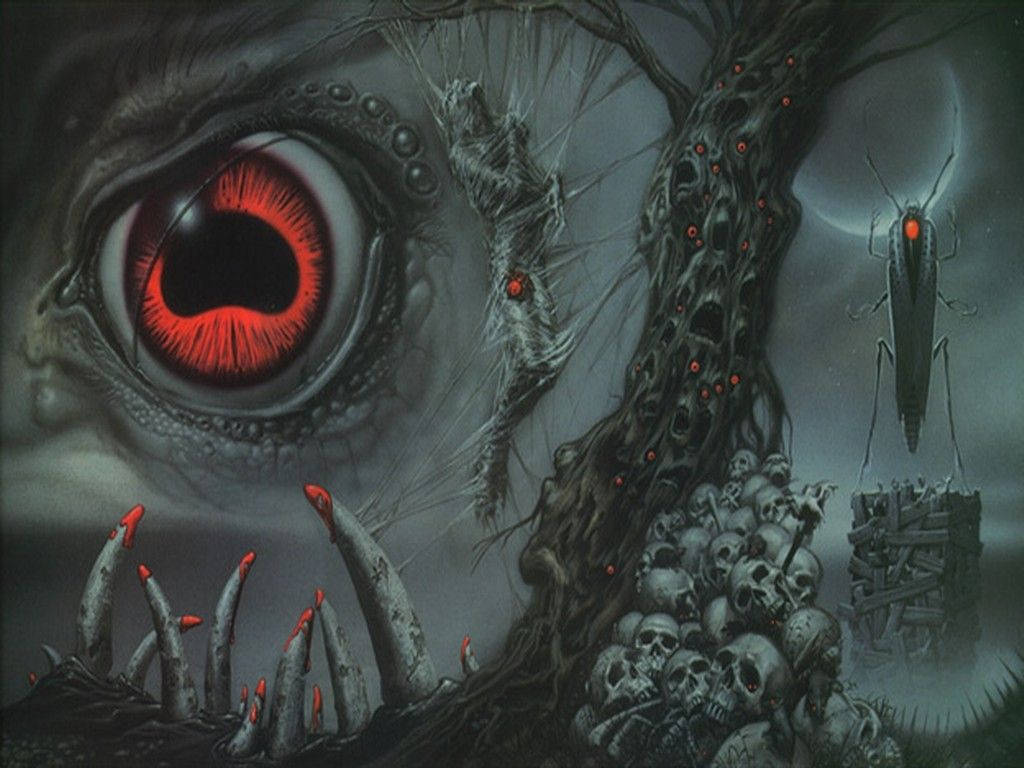 Lovecraft Red Eye Background