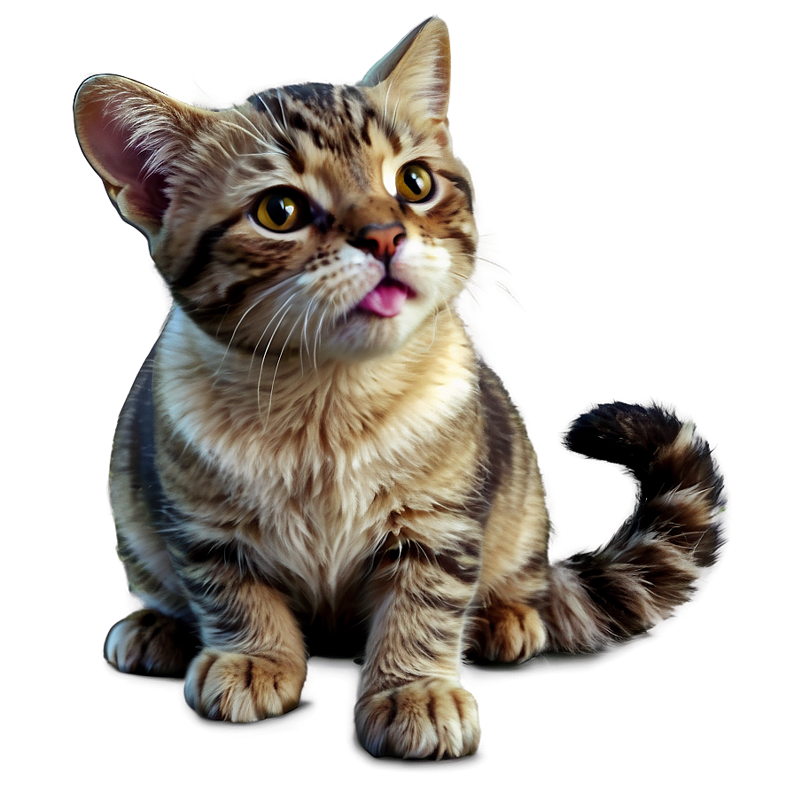 Lovely Cat Illustration Png 06242024 PNG