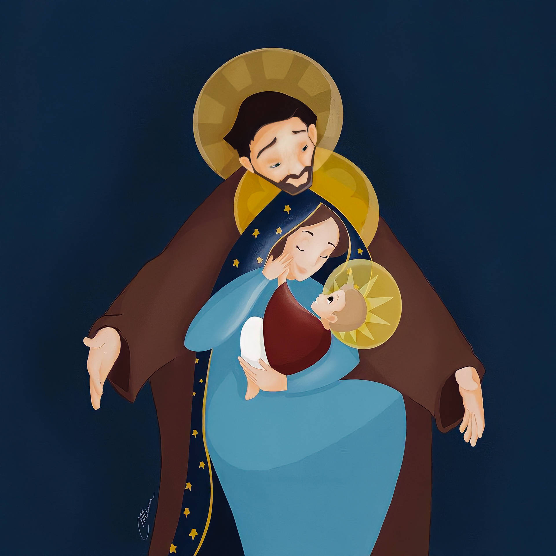 Lovely Holy Family Picture
