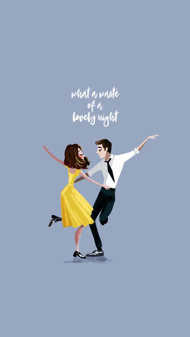 Lovely Night Dance Illustration Wallpaper