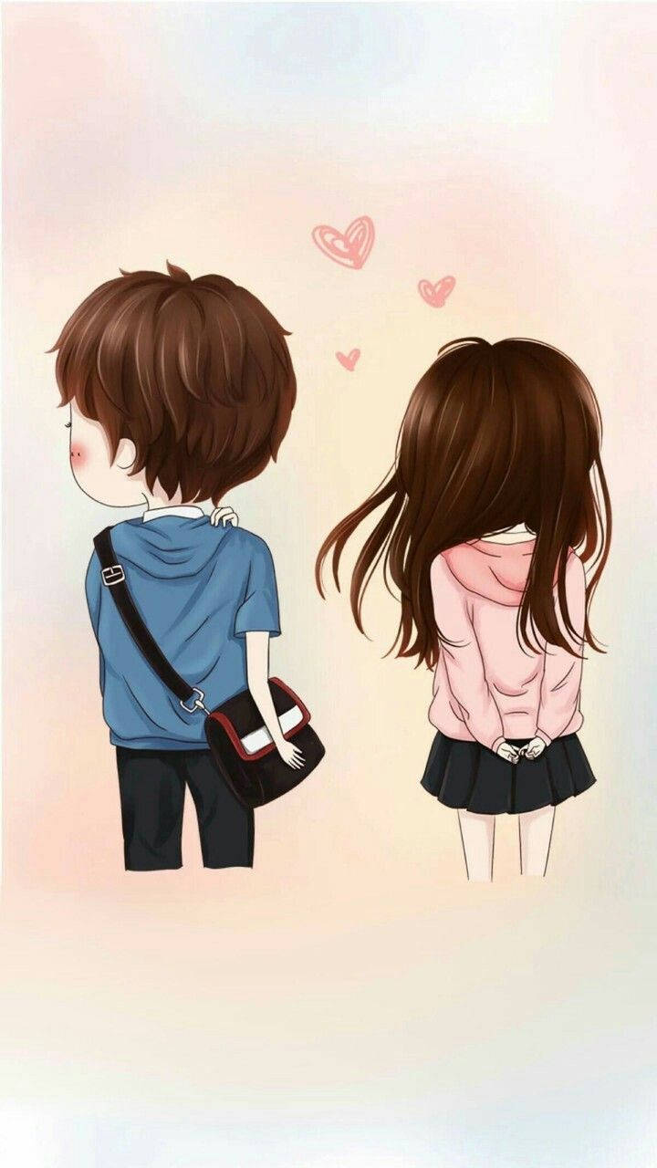 Cute couple drawing - Cute love cartoons, Cartoons love, Cute couple , Cute  Couple Drawings HD phone wallpaper | Pxfuel