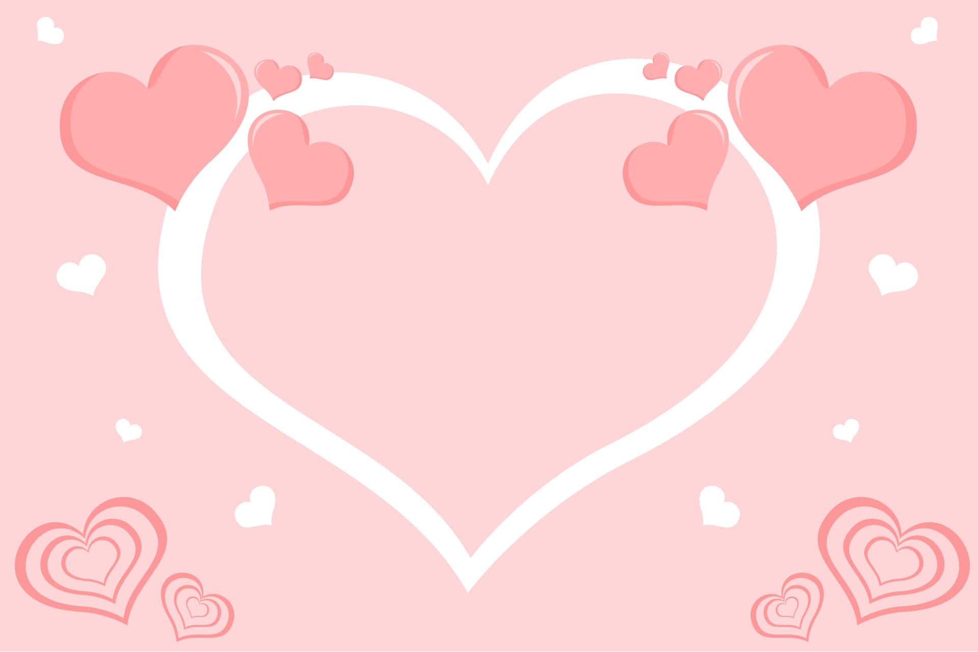 Lovely_ Pink_ Hearts_ Background Wallpaper