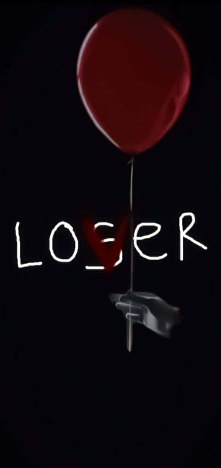 Lover Loser Negative Red Balloon Wallpaper