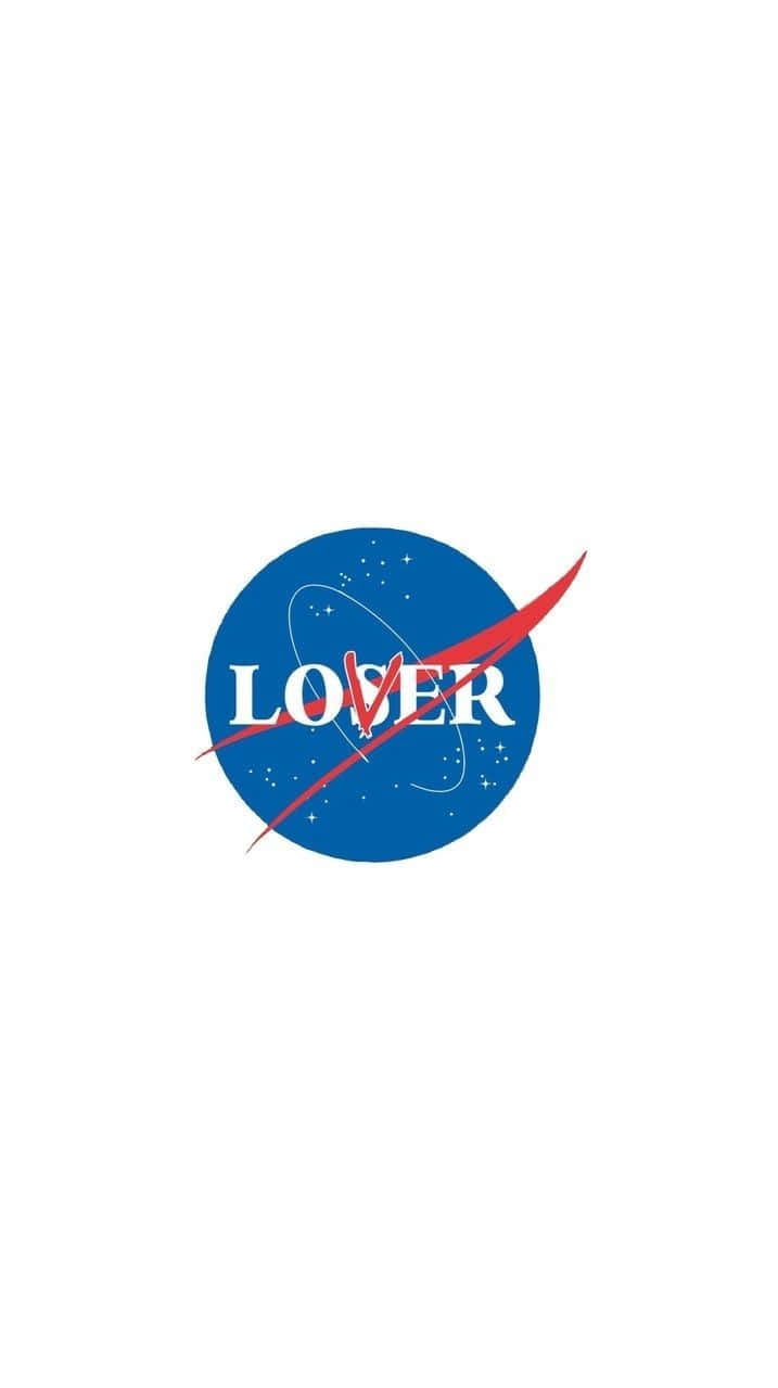 Hvid Elsker Taber NASA Logo Pandaer Wallpaper