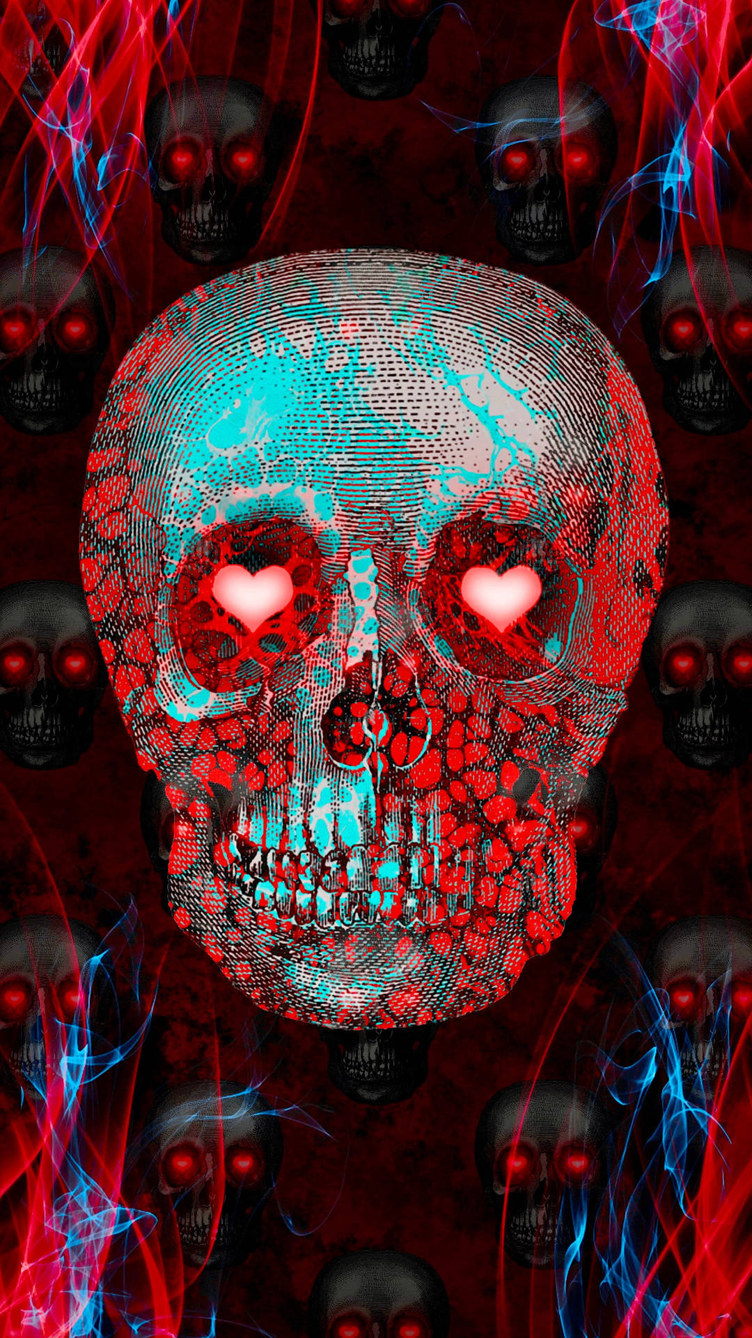 Lovestruck Skeleton Love Wallpaper