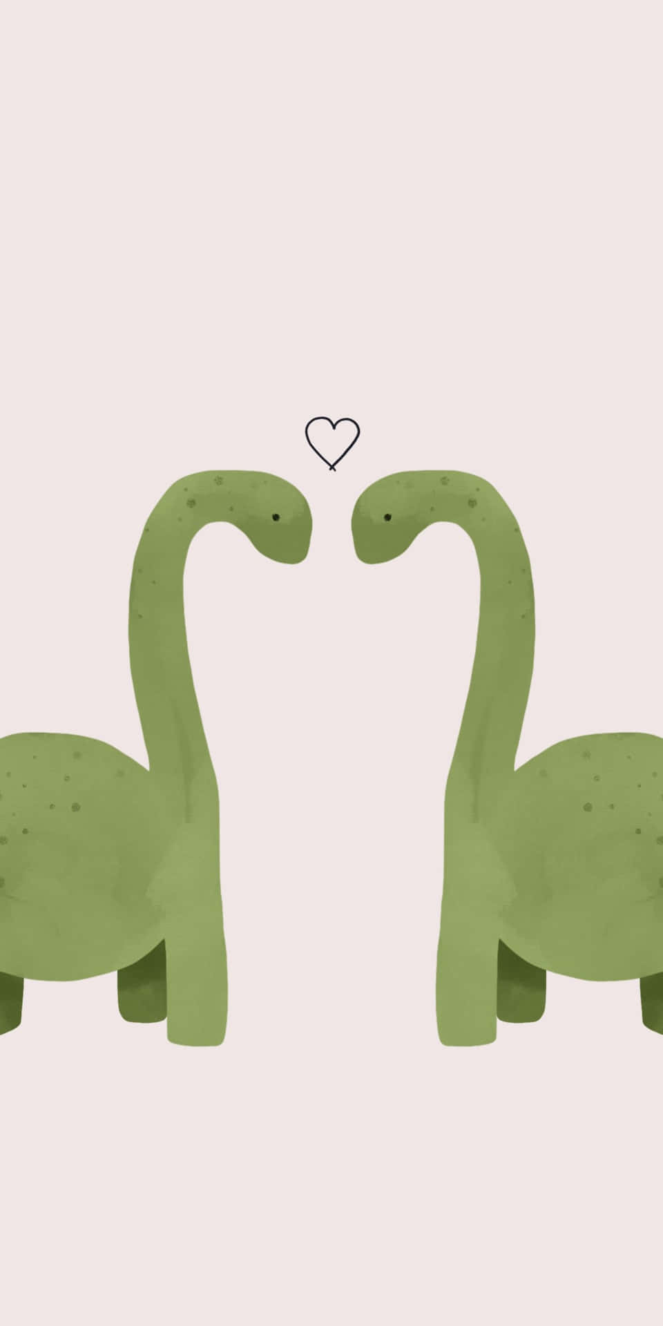 Loving Dinosaurs Illustration Wallpaper