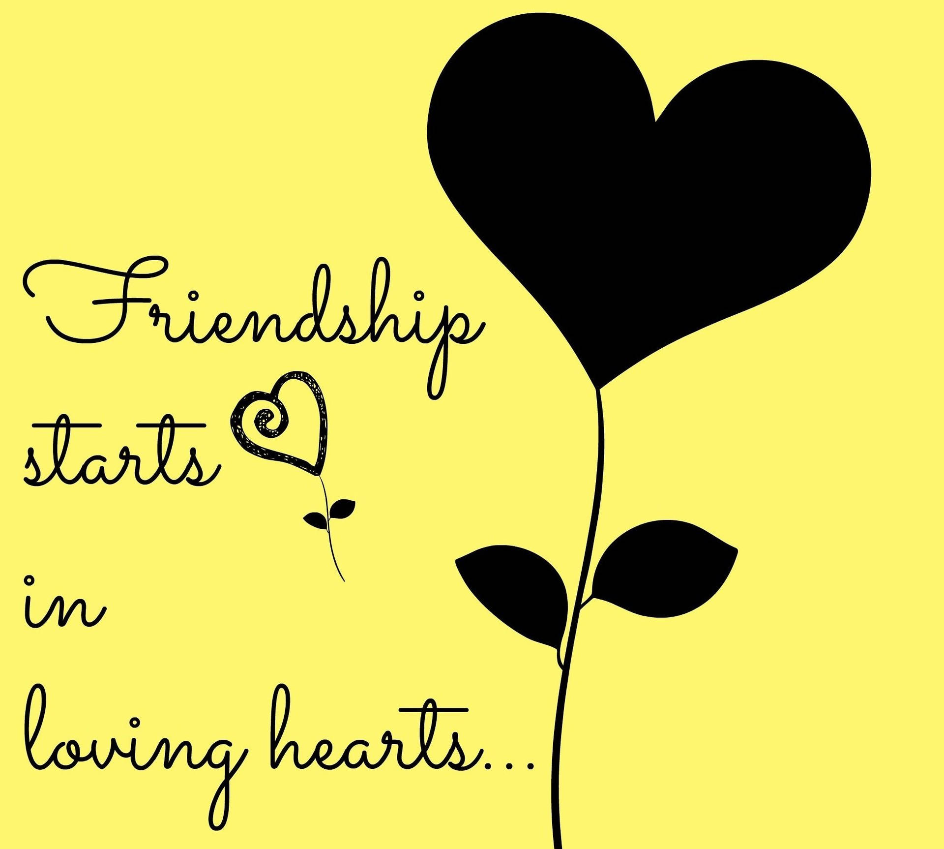 Loving Hearts Best Friend Quotes Wallpaper