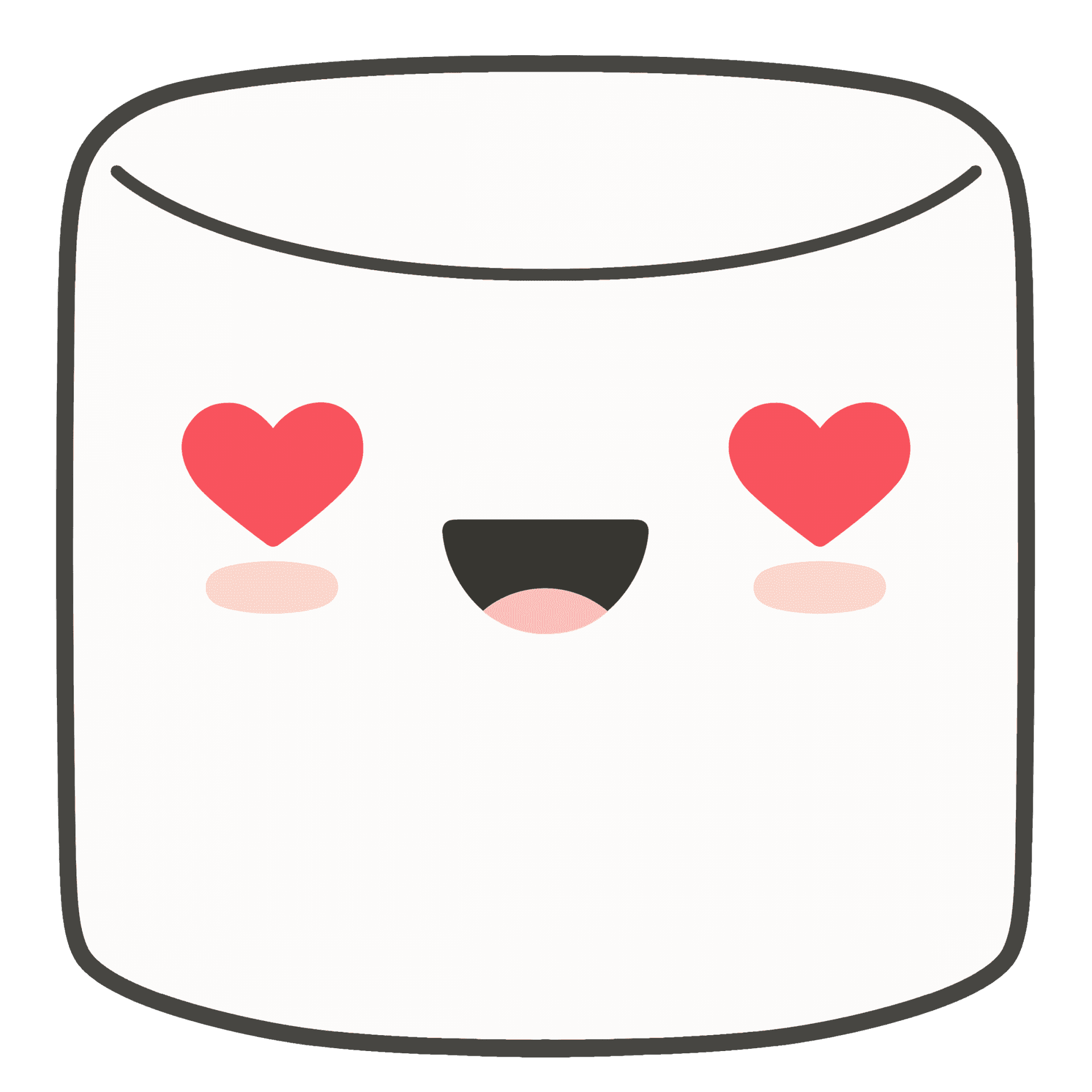 Loving Marshmallow Emoji PNG