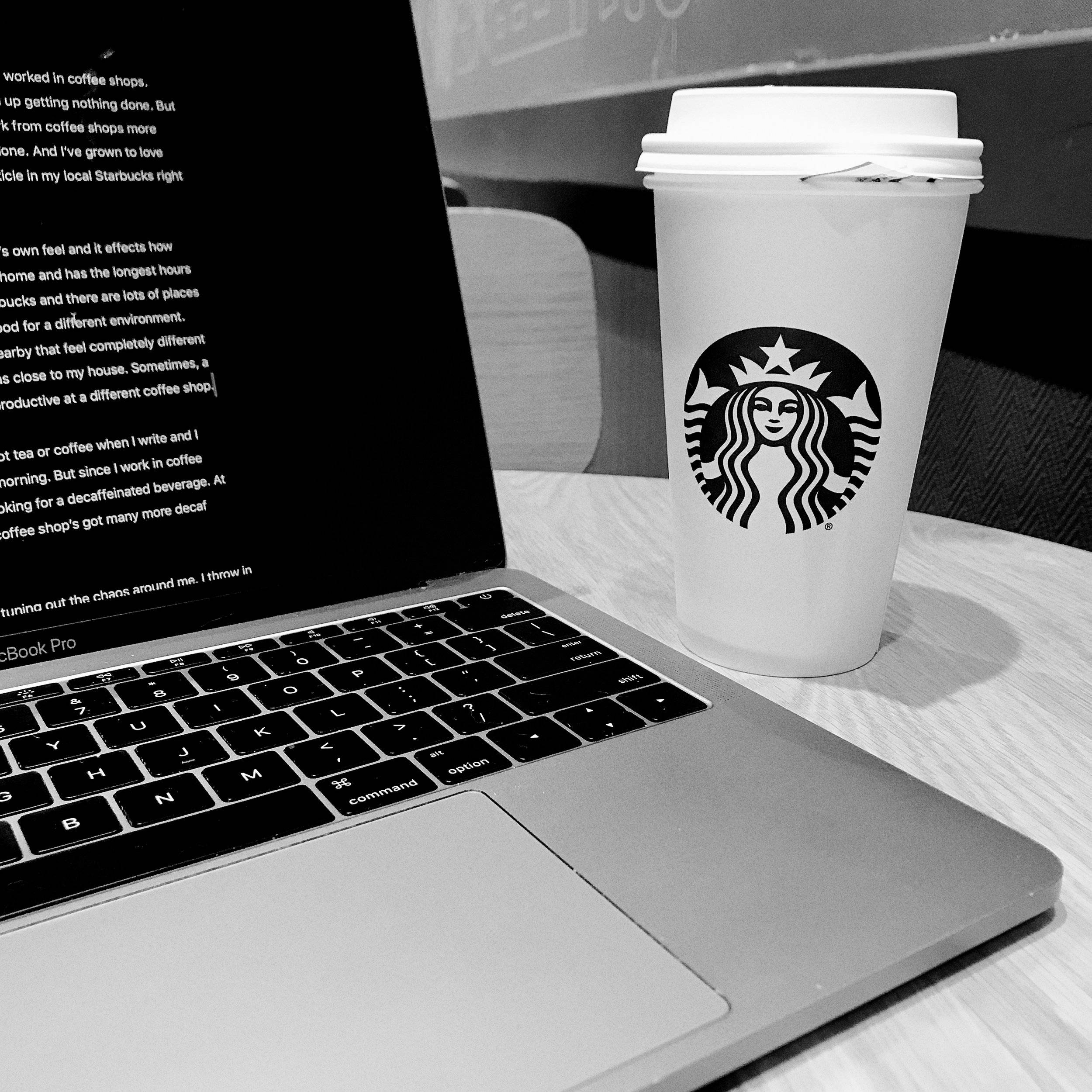 Loving Of Coffee Blog On Laptop Background