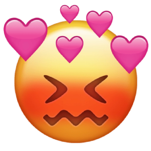 Loving_ Face_ Emoji_with_ Hearts PNG