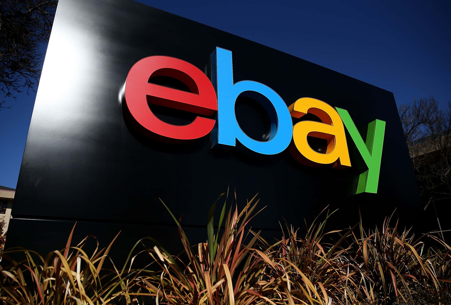 Low-angle Photo Of Ebay Uk Sign Wallpaper