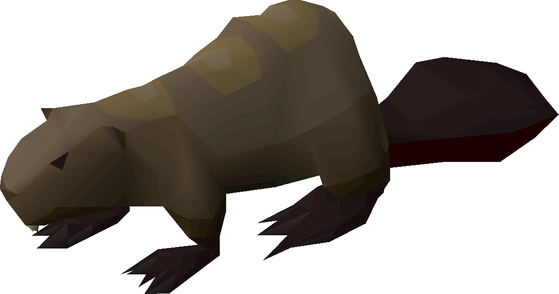 Low Poly Beaver Artwork PNG