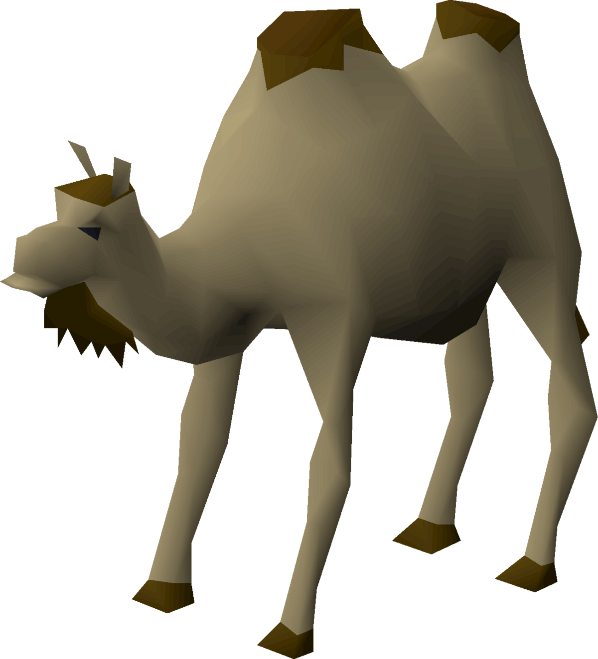 Low Poly Camel Model PNG