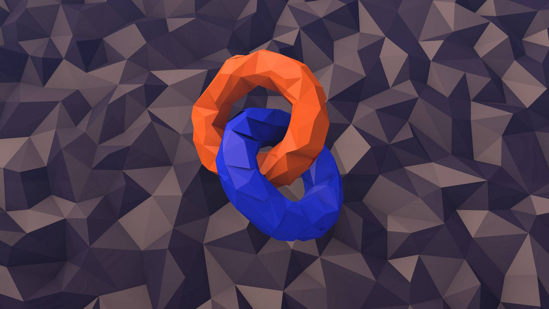 Low Poly Circles Background