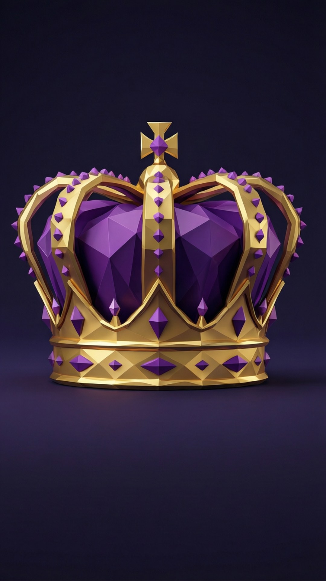 Couronne Low-Poly Fonds d'écran