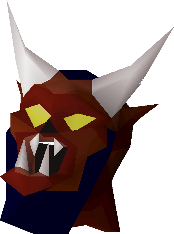 Low Poly Demon Head PNG