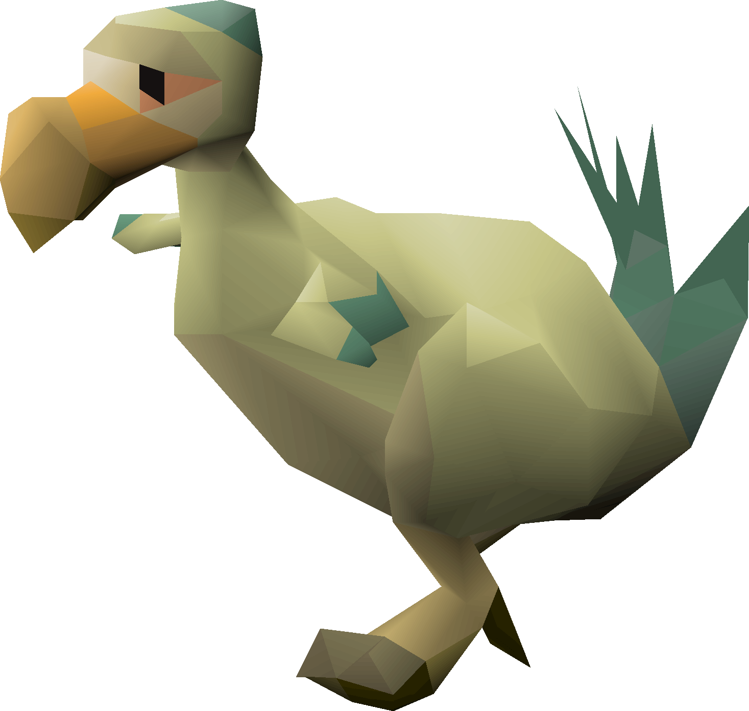 Low Poly Dodo Bird Illustration PNG