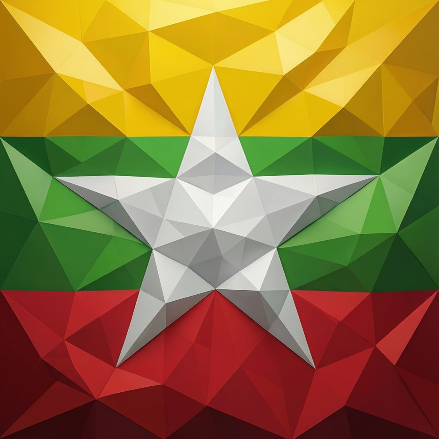 Low-Poly Flag Wallpaper