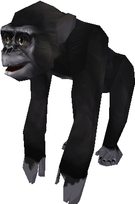 Low Poly Gorilla Model.png PNG