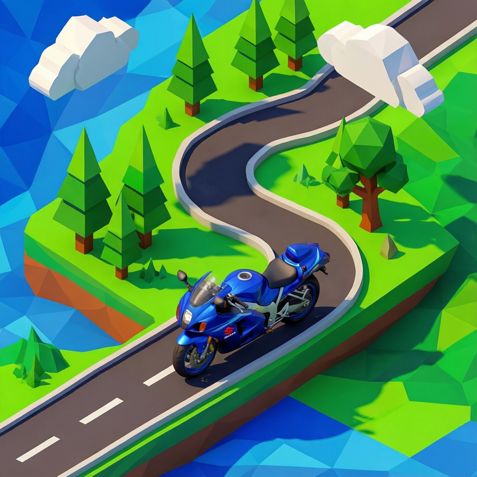 Low-Poly Journey Papéis de Parede