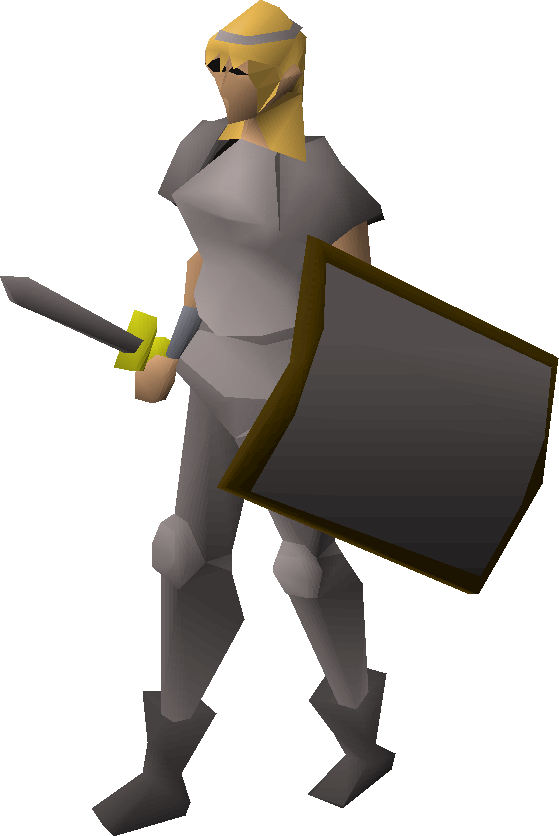 Low Poly Knight3 D Model PNG