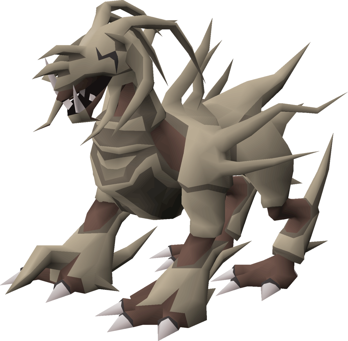 Low Poly Mythical Beast PNG