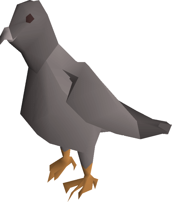 Low Poly Pigeon Model.png PNG