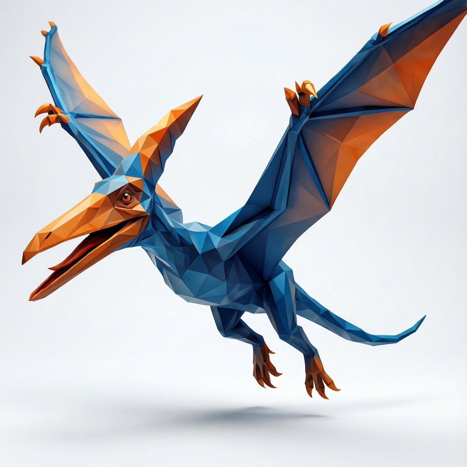 Low-Poly Pterodactyl Achtergronden