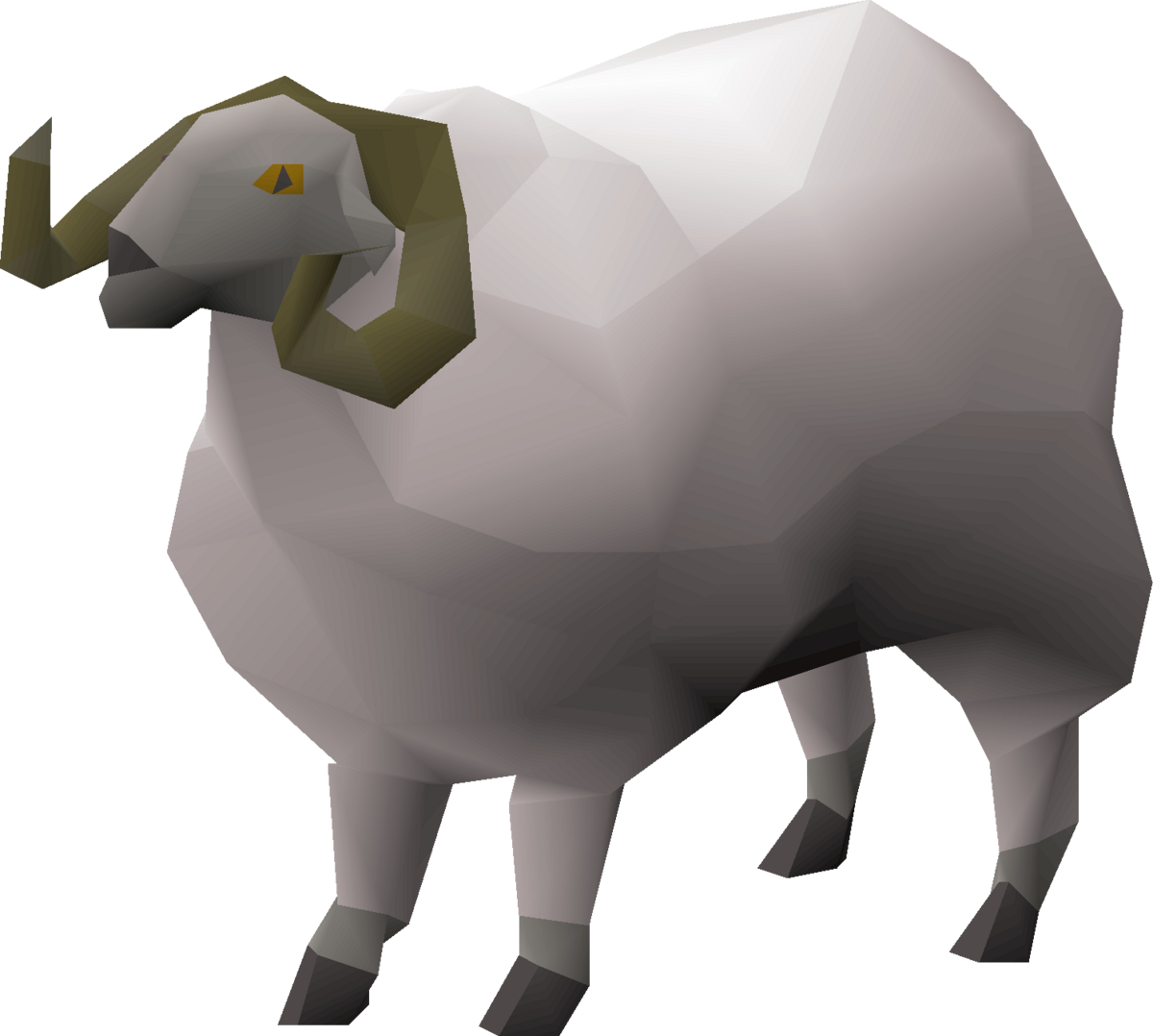 Low Poly Ram Illustration PNG