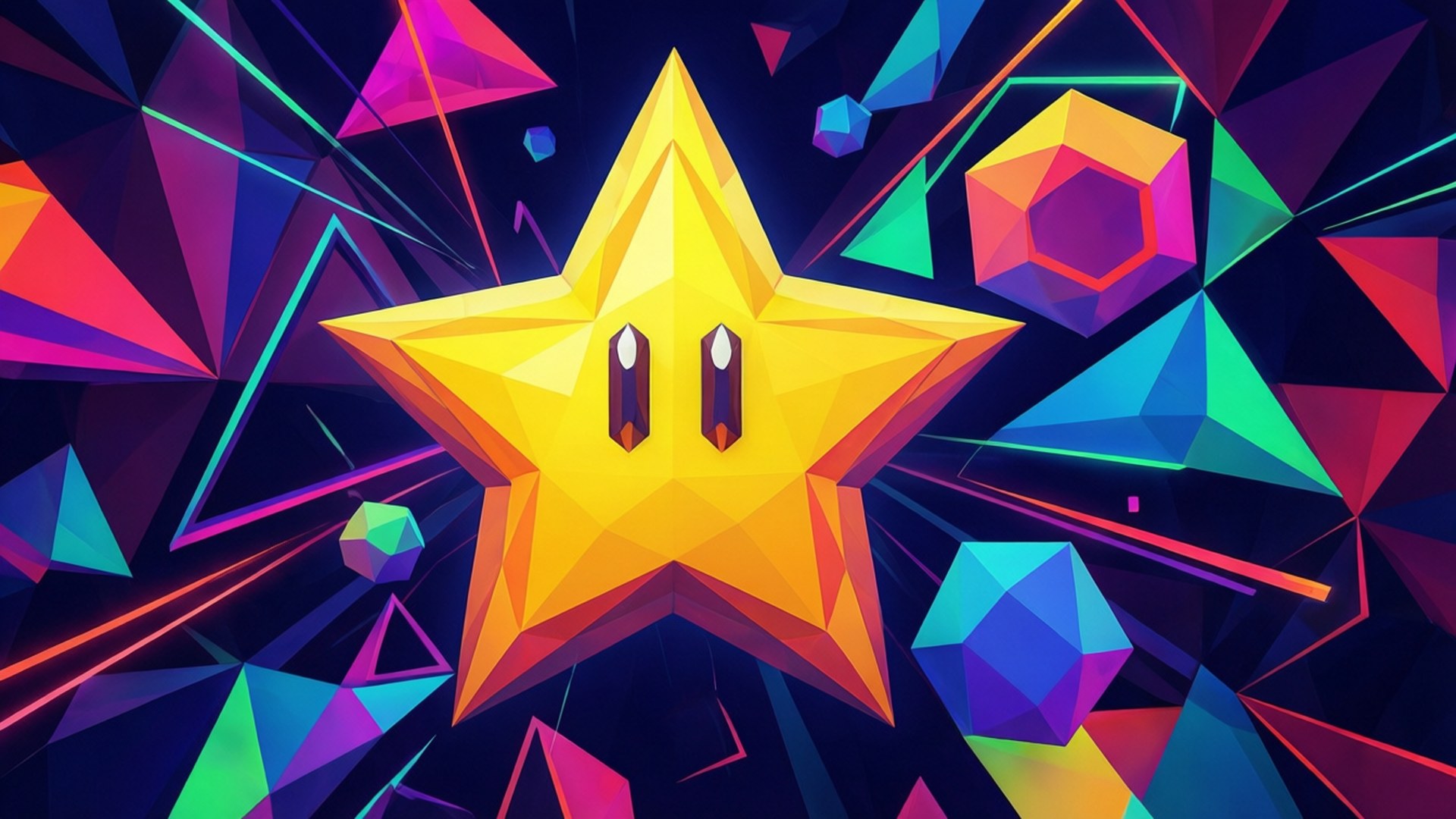 Low Poly Star Papéis de Parede