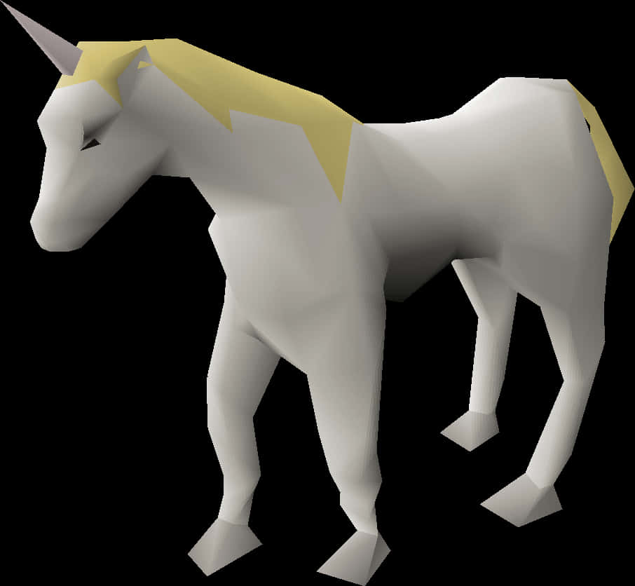 Low Poly3 D Unicorn PNG