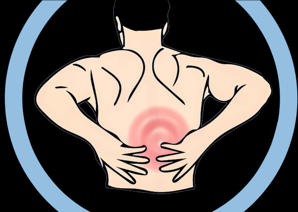 Lower Back Pain Illustration PNG