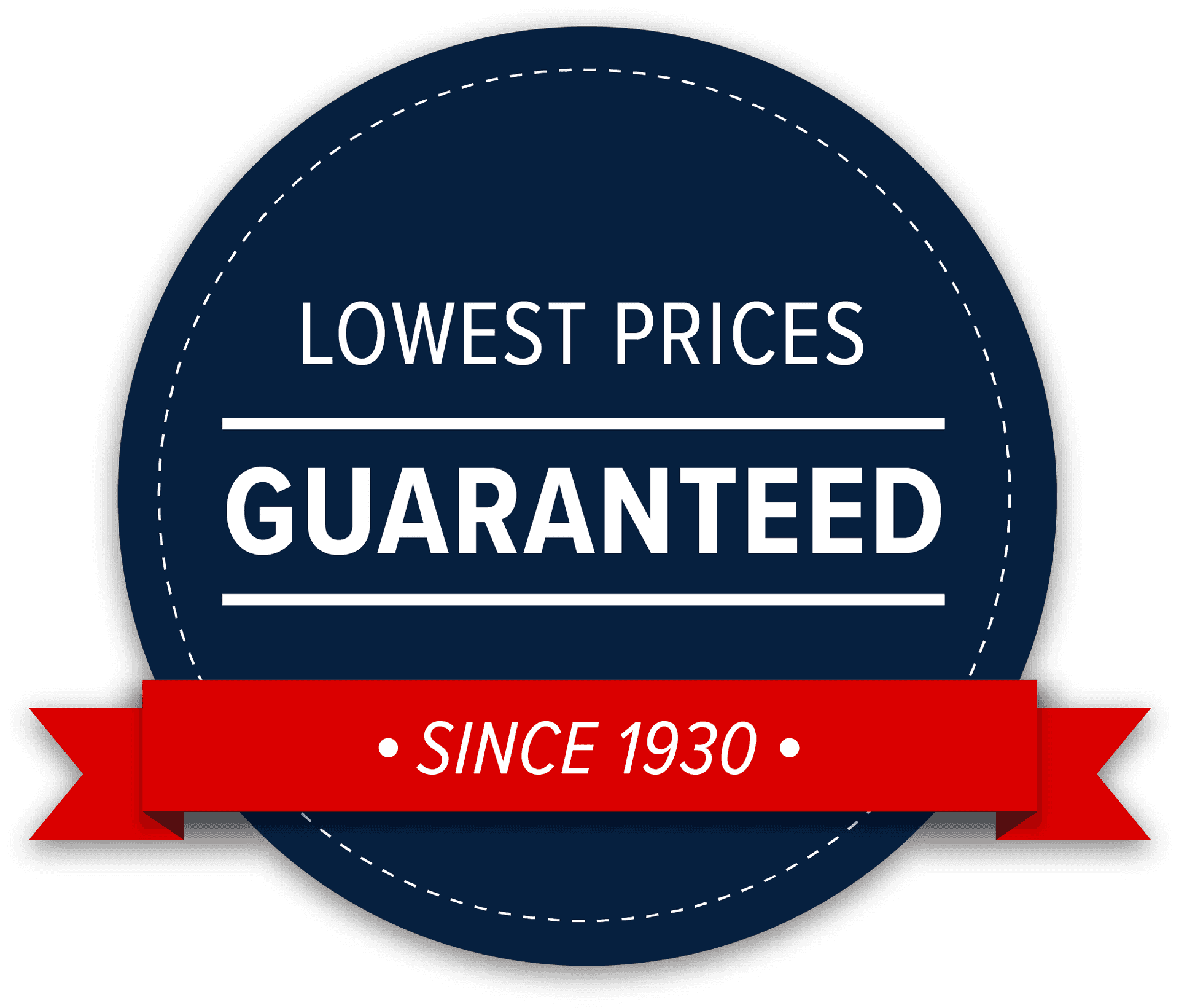 Lowest Prices Guaranteed Badge PNG