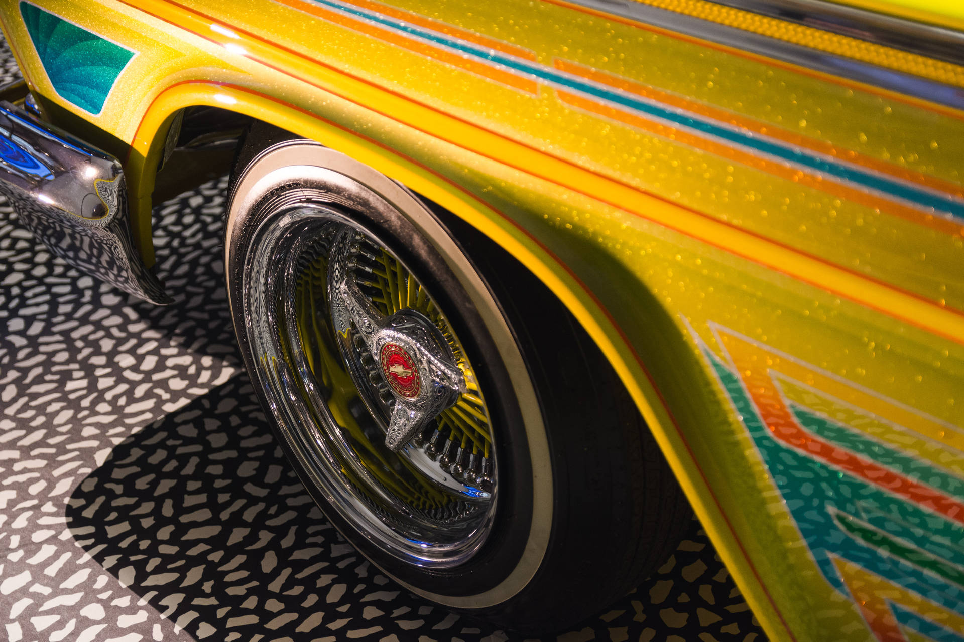 Lowrider 1966 Impala Wheel Wallpaper