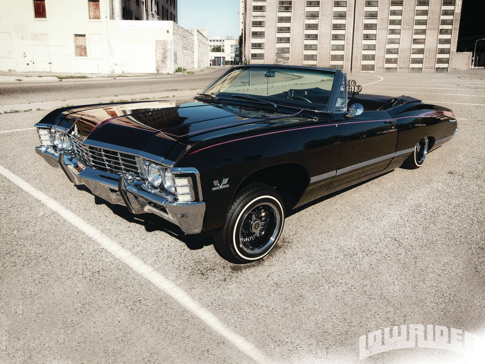 1967 chevy impala black wallpaper