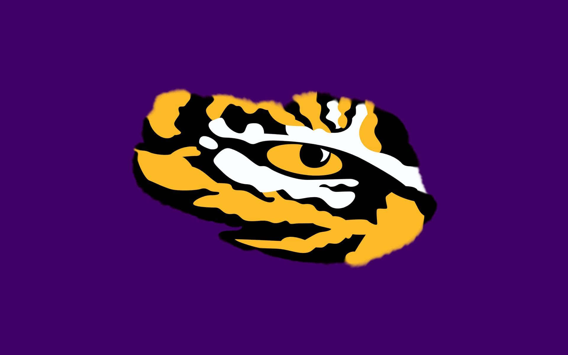 Logoet af LSU Tigers på lilla baggrund Wallpaper