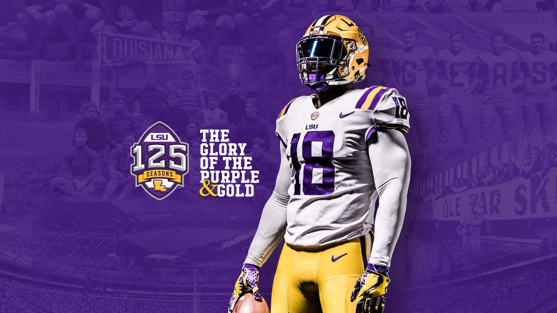 Celebrating victory with the LSU Tigers Wallpaper