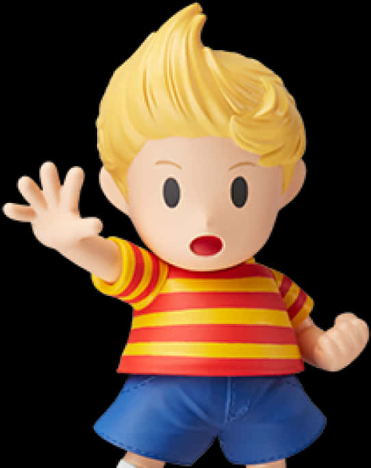 Luca Character Waving PNG