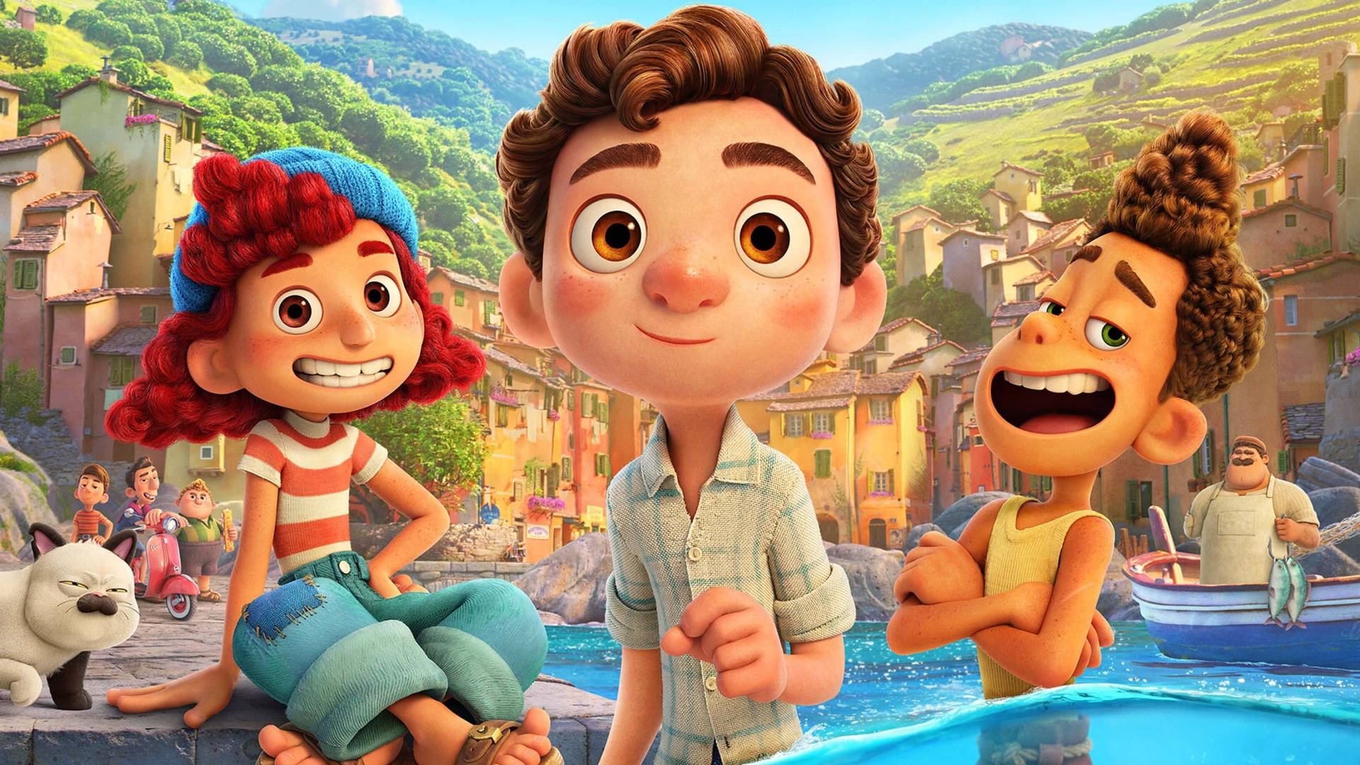 Pósterde Luca Disney Pixar 2021. Fondo de pantalla