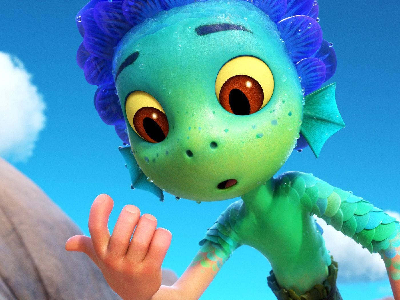 Luca omdanne Pixar Luca til et tapet Wallpaper
