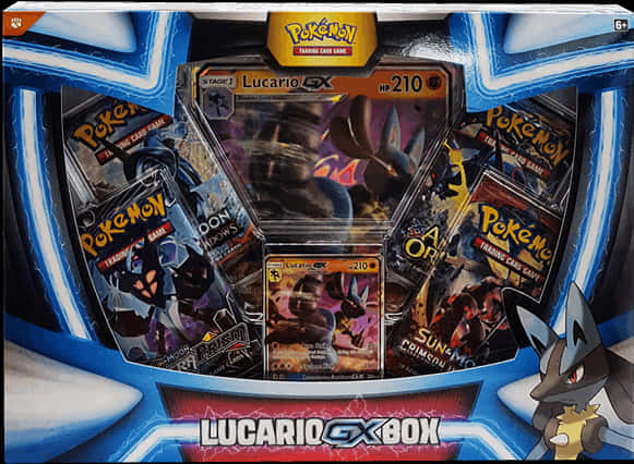 Lucario G X Pokemon Card Box Set PNG