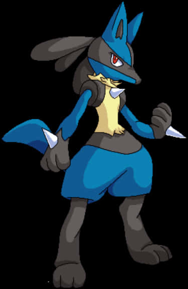 Lucario Pokemon Character PNG