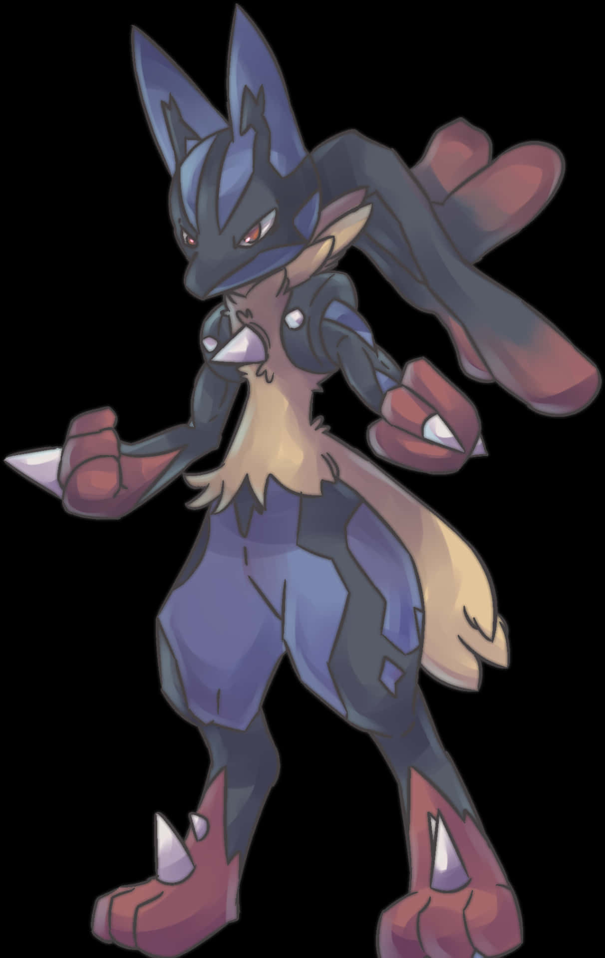 Lucario Pokemon Character Art PNG